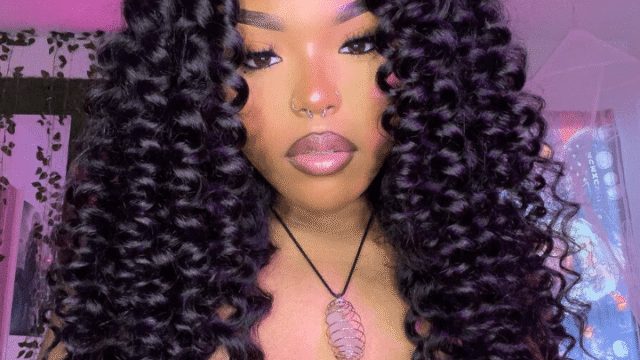 Curly Human Hair Wig 13x4 Transparent Lace Front Glueless Wig Pre Plucked Bouncy Wand Curl Wig for Women – Geeta Hair