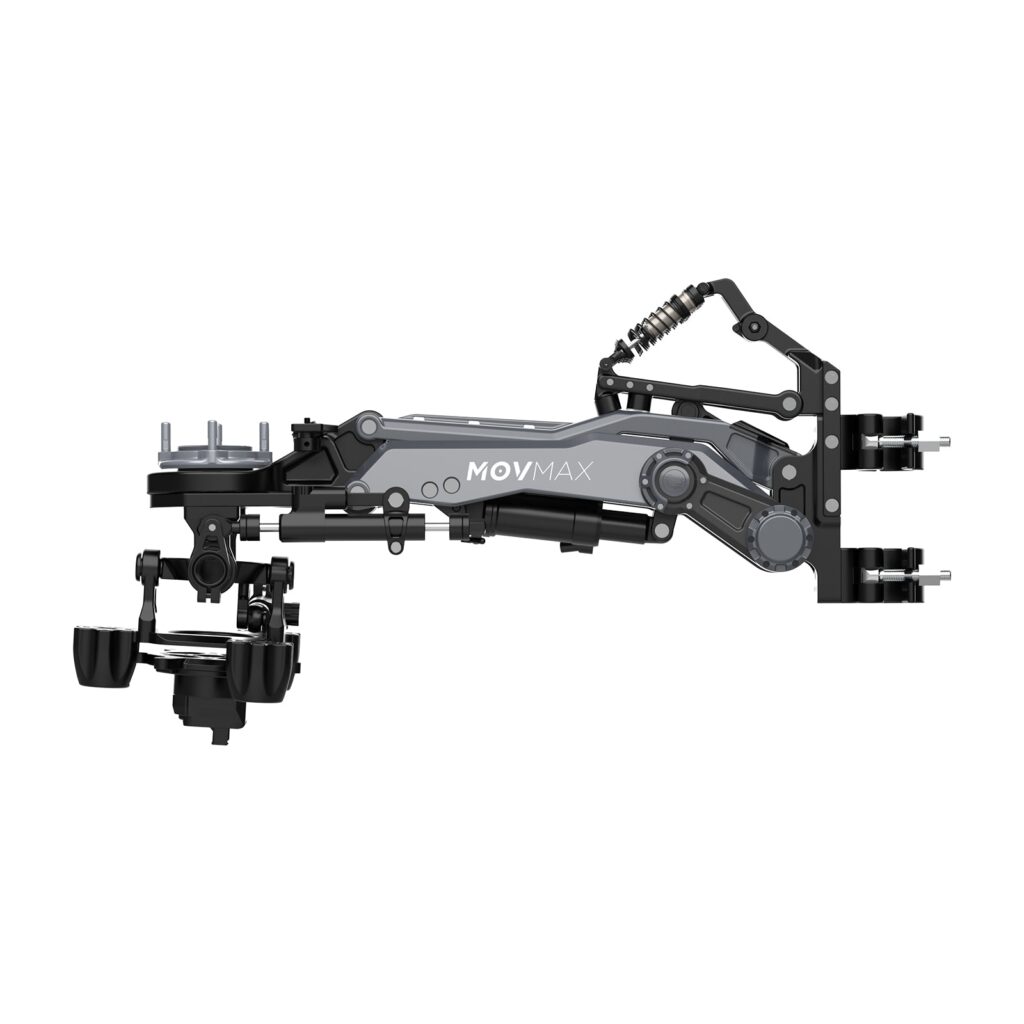 Movmax ride and action mount installed on a moving vehicle