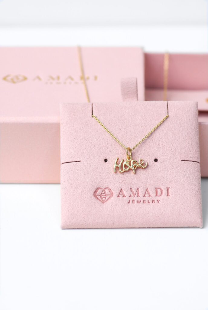 Close-up of personalized scripture charms designed for everyday wear
