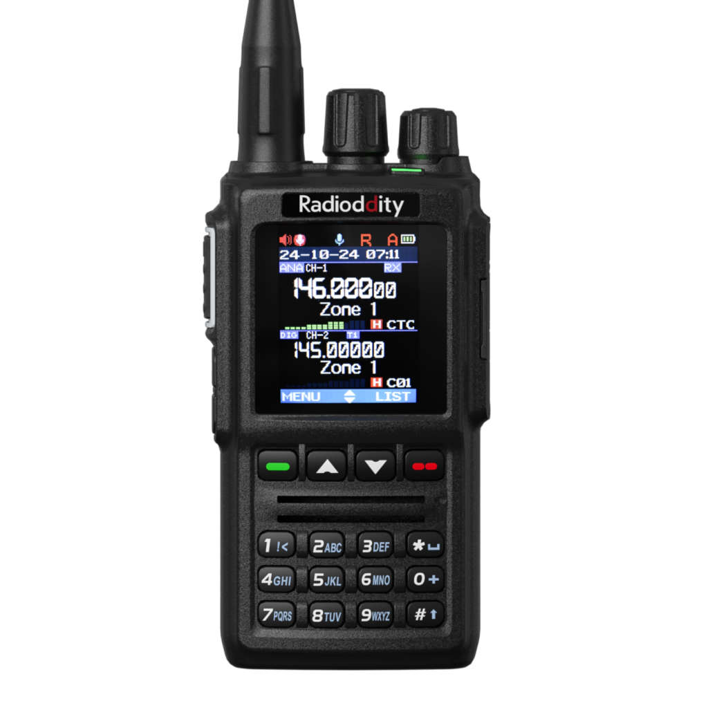 Close up of the GD-168 color display and keypad