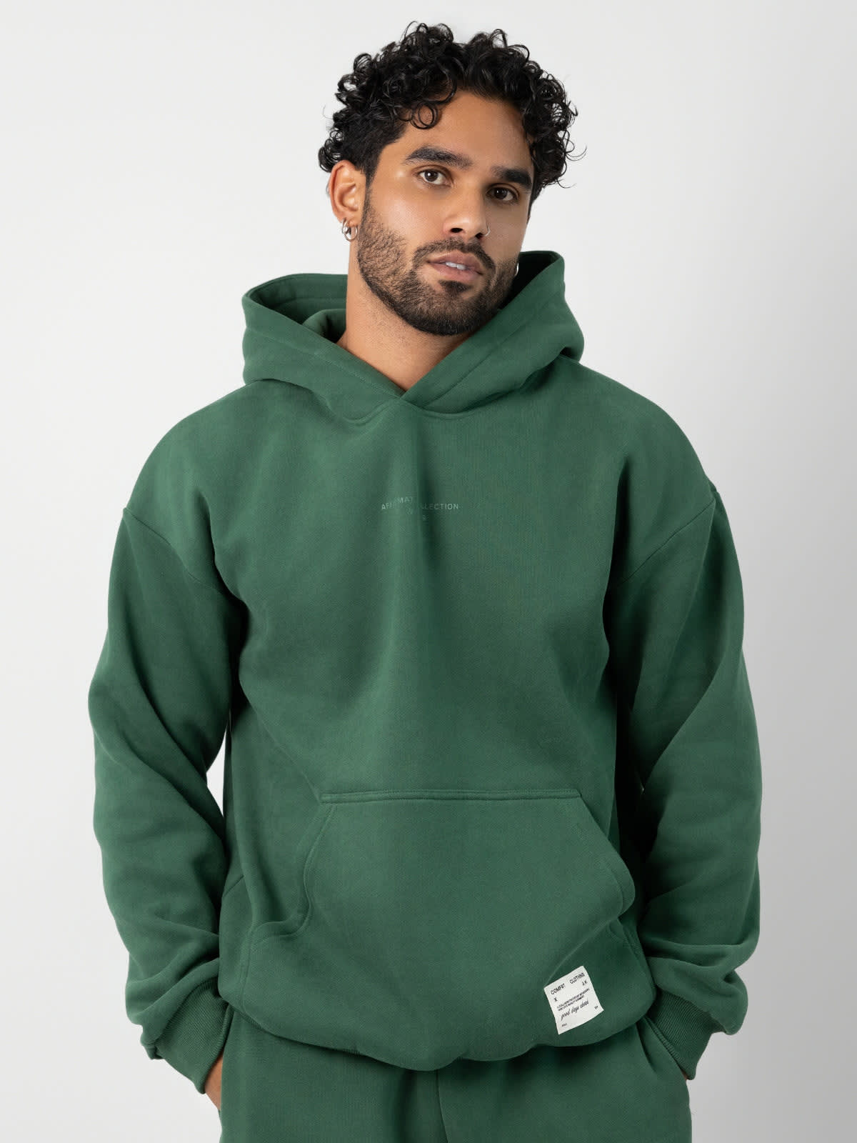 Comfrt Affirmation Oversized Hoodie, Slightly Weighted Heavyweight Fleece Sweatshirt for Men and Women Cozy Lounge and Streetwear