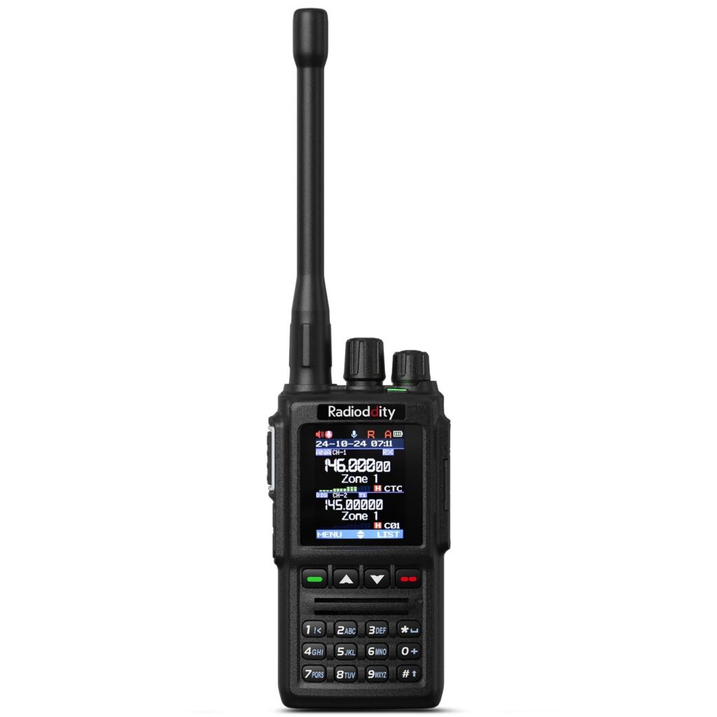 Radioddity GD-168 handheld radio with accessories